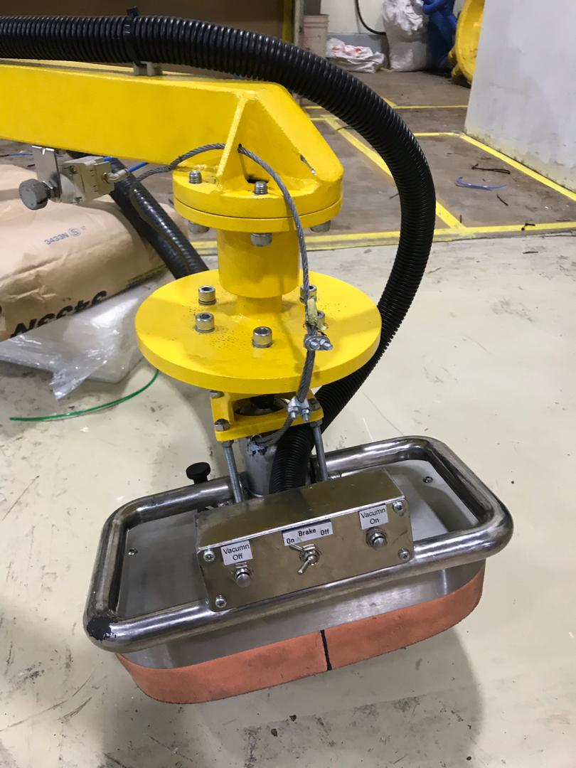 Ovity custom vacuum gripper with brake and vacuum controls
